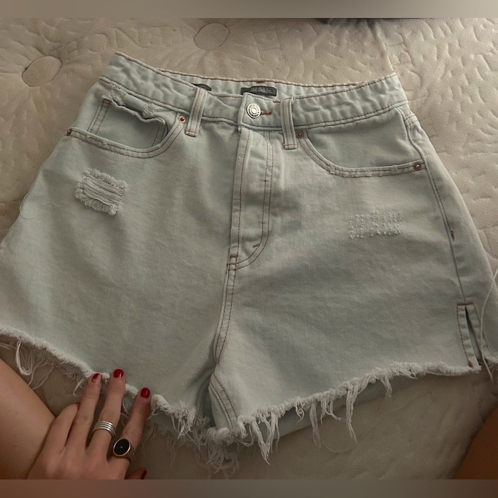 Denim shorts from Target!
